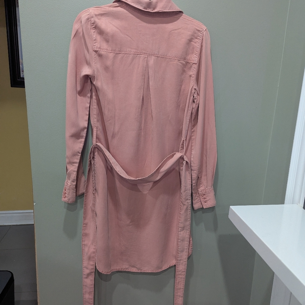 Guess Pink Button-Up Shirt Dress - Picture 6 of 9